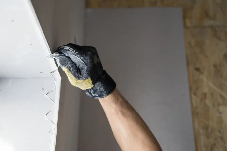 Mur intérieur en cours de doublage